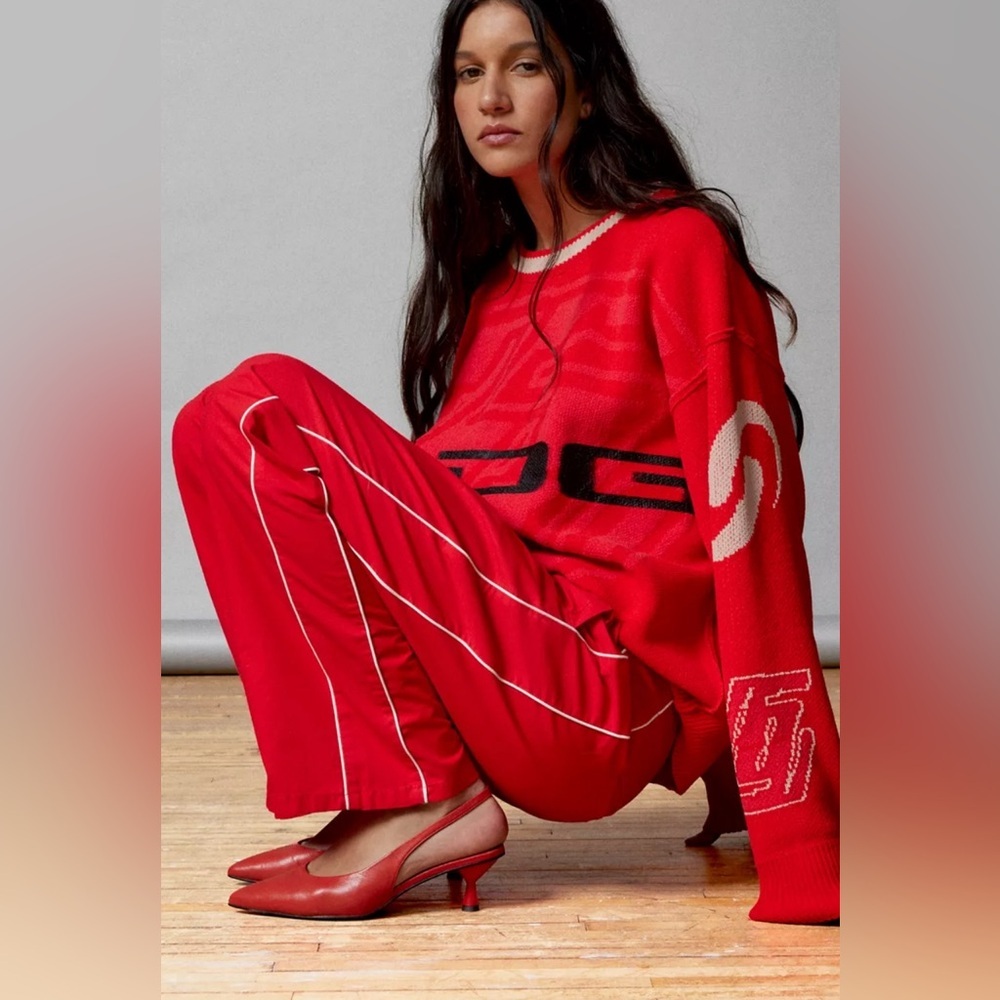 BDG Urban Outfitters Retro‎ Red Pants Piped stripe size 2